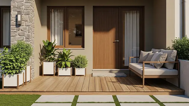 Teras Rumah Mungil Minimalis (Gemini AI)