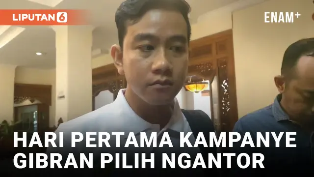 HARI PERTAMA KAMPANYE, GIBRAN RAKABUMING RAKA PILIH NGANTOR SEPERTI BIASA