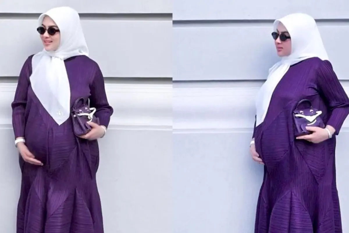 6 Pesona Syahrini di Kehamilan 8 Bulan, Konsisten Tampil Mewah Tenteng Tas Hermes Rp2 Miliar