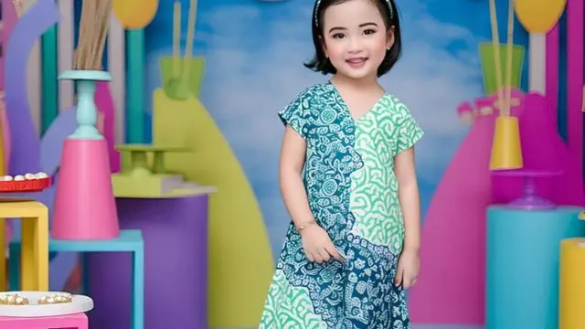 Model Baju Batik Anak Pesta (credit: Meta AI)