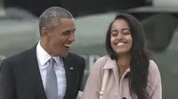'Libur' Sehari jadi Presiden, Obama Hadiri Wisuda Sang Putri