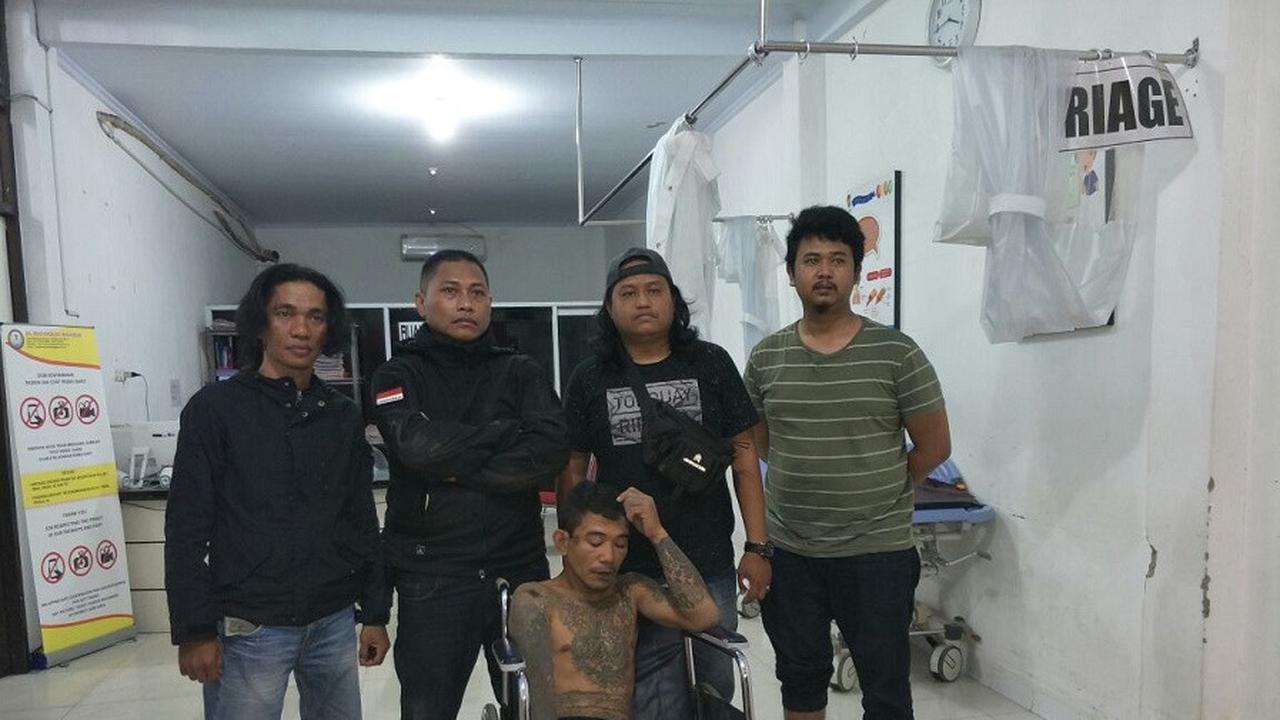 Belum genap sepekan bebas, garong bertato di Makassar kembali tertangkap (Liputan6.com/ Eka Hakim)