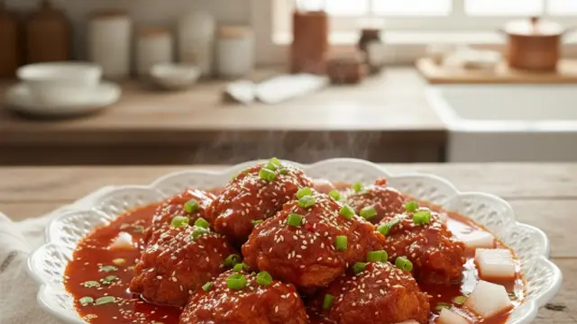 Ayam dengan saus Gochujang/Gemini AI