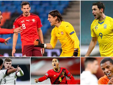 Berikut parade perayaan gol yang menghiasi laga kelima UEFA Nations League 2020. Mulai dari selebrasi menghibur ala Georginio Wijnaldum hingga selebrasi emosional kiper Swiss, Yann Sommer.