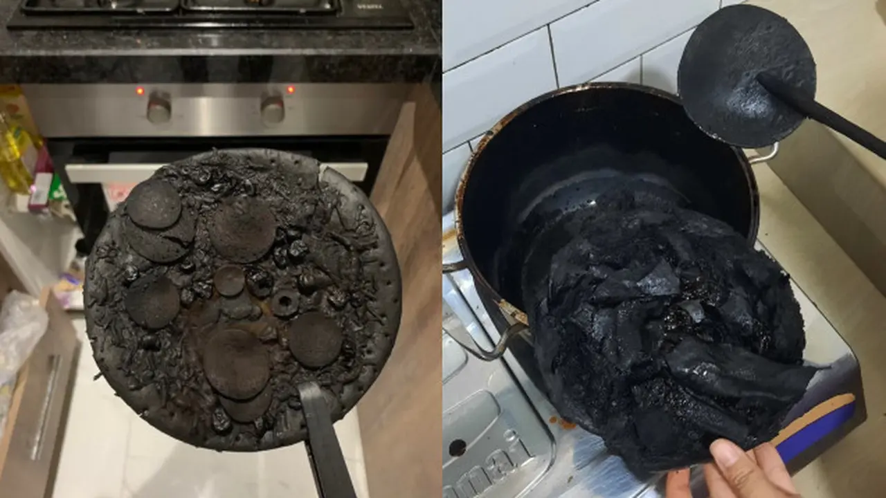 Momen Apes Saat Menghangatkan Makanan, Ada yang Berubah Jadi Arang