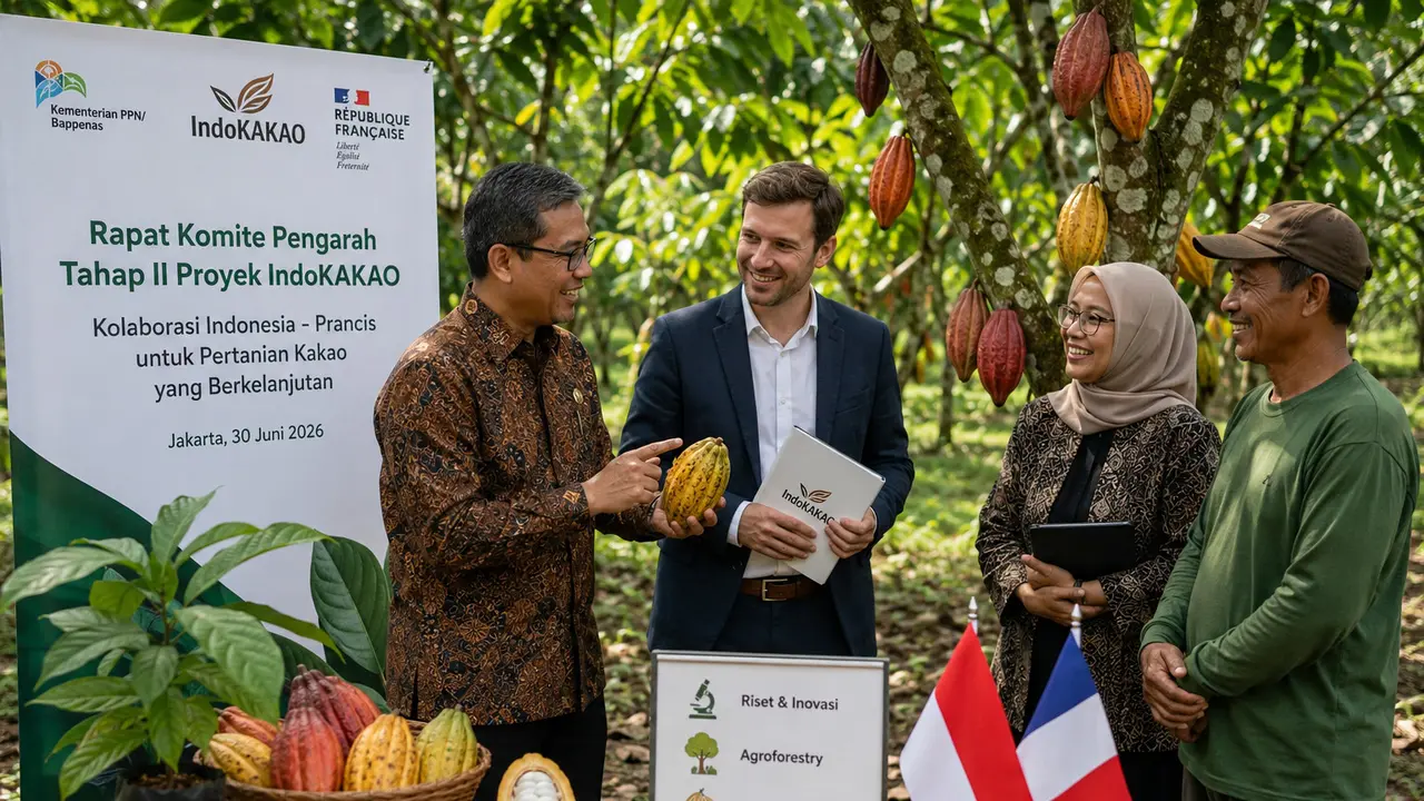 IndoKAKAO Perkuat Kolaborasi Pertanian Kakao Indonesia-Prancis