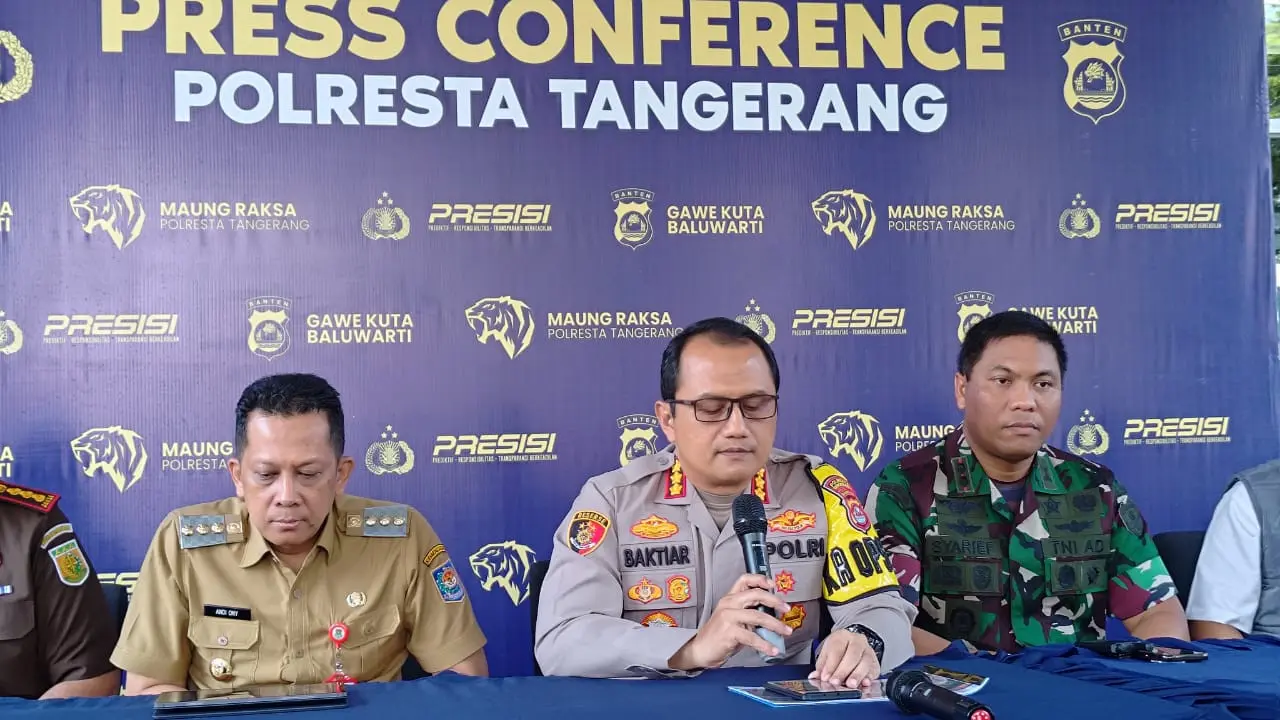 Polisi Petakan 28 TPS Di Kabupaten Tangerang Rawan Banjir dan Konflik