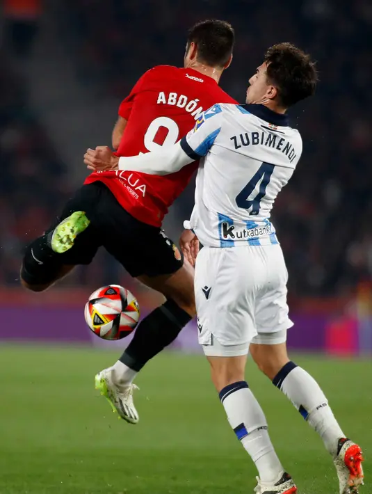 Mallorca gagal memanfaatkan keuntungan bermain di kandang untuk meraih keunggulan pada leg pertama. (JAIME REINA/AFP)