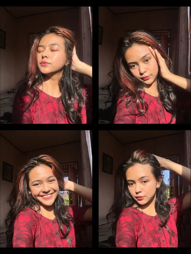 6 Potret Dinda Mahira dengan Warna Rambut Baru, Cantik Memesona