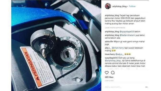 Suzuki GSX-R150 Hampir Mustahil Dibobol Maling, Kenapa 