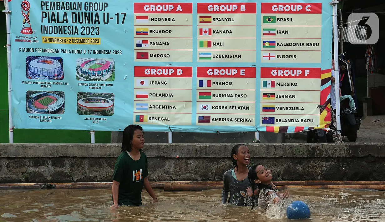 Menyambut dan memeriahkan pertandingan Piala Dunia U-17 yang akan berlangsung mulai tanggal 10 November sampai 2 Desember 2023. (merdeka.com/Imam Buhori)