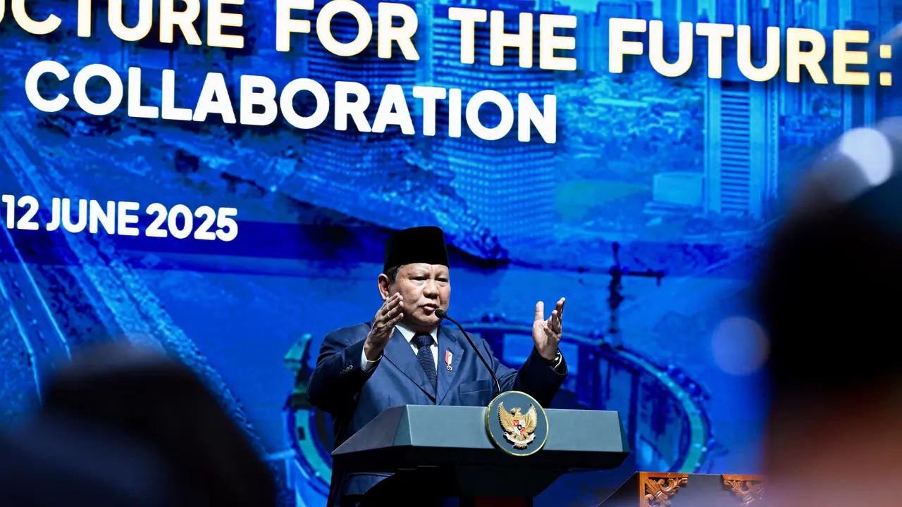 Presiden Prabowo Subianto menghadiri Konferensi Internasional Infrastruktur di JCC Senayan Jakarta, Kamis (12/6/2025). (Foto: Cahyo - Biro Pers Sekretariat Presiden)
