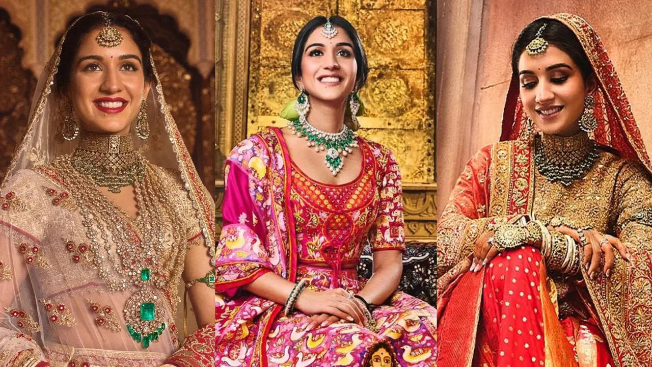 3 Gaun Pengantin Mahal Radhika Merchant di Hari Pertama Pernikahan, Ada yang dari Emas Asli hingga Lukisan Seniman