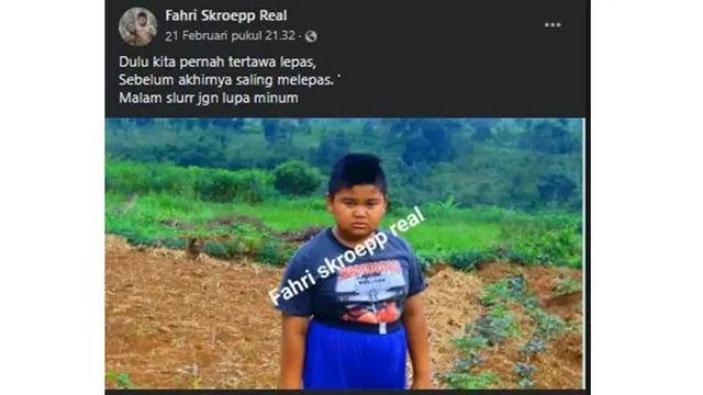 6 Status Facebook Terbaru Fahri Skroepp, Bikin Ngakak