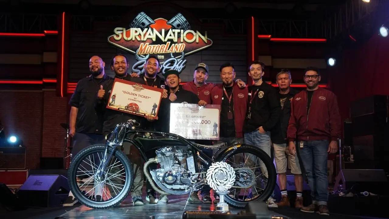 Menjadi pemenang, motor bergaya board tracker tersebut akan diberangkatkan ke Amerika Serikat untuk mengikuti acara Mama Tried Show di Milwaukee pada bulan Maret 2020.