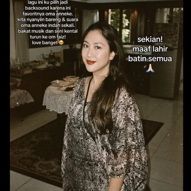 Anti Mainstream, Sherina Pakai Baju Lebaran Zaman SMP tapi Disebut Tetap Modfis