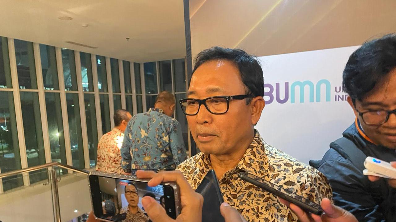 Direktur Utama PT Rajawali Nusantara Indonesia (Persero)/ID FOOD Sis Apik Wijayanto. (Foto: Tim Bisnis)