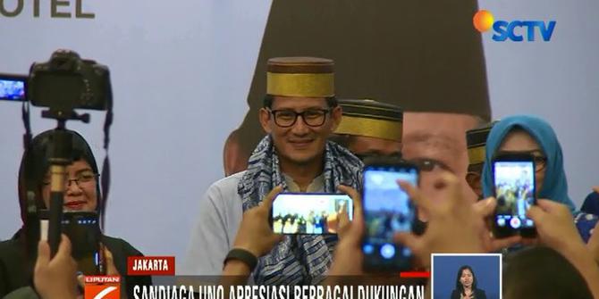 Simbol Dukungan Saudagar Bugis Makassar di Jakarta untuk Sandiaga