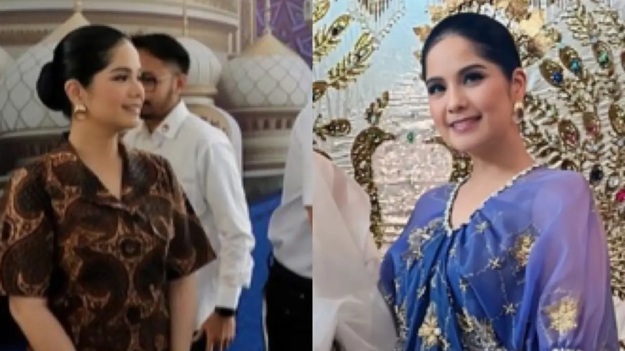 Annisa Pohan saat Halal Bihalal