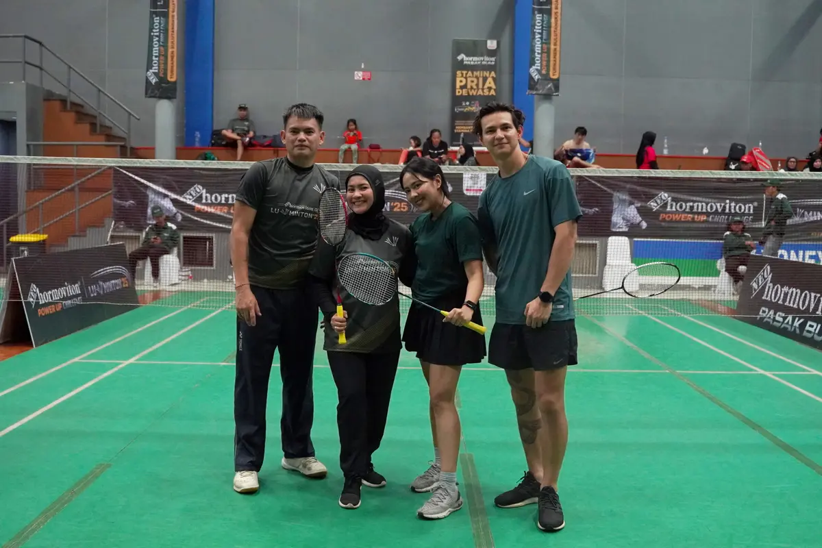 Turnamen Bulutangkis Unik Luvminton 25 Diikuti 50 Pasangan
