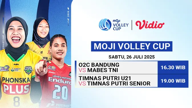 Saksikan Streaming Moji Volley Cup 2025 - Game 3 di Vidio