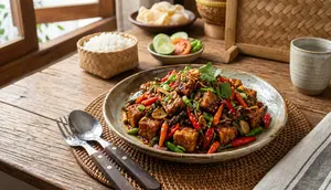 Resep Tempe Mercon Pedas Nampol, Bumbu Berlimpah Bikin Nagih