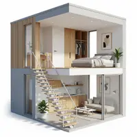 Inspirasi Desain Rumah 4x4 Sederhana 2 Lantai 2 Kamar. Foto: Gemini