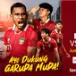 Jadwal Indonesia U-20 vs Thailand U-20. (Sumber: Dok. Vidio.com)