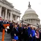 Upacara peringatan serangan di Gedung Capitol AS di Washington DC, 6 Januari 2023. (AP)
