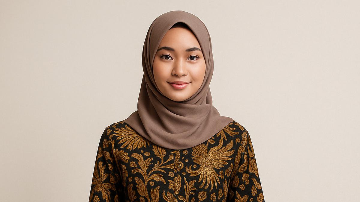7 Gaya Batik Kombinasi Lengan Lonceng Bertali Hijab Friendly, Tampil Modern dan Sopan di 2025