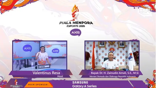 Menpora Zainudin Amali - Piala Menpora Esports 2020