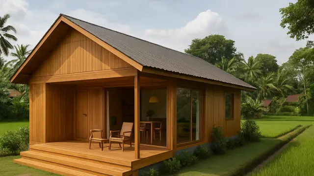 Konsep Rumah Sederhana Tapi Mewah di Kampung/via ChatGPT