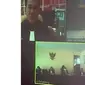 Sidang online melalui video conference yang dilakukan Kejari Kampar dengan majelis hakim dan terdakwa untuk mengantisioasi virus corona. (Liputan6.com/Istimewa/M Syukur)