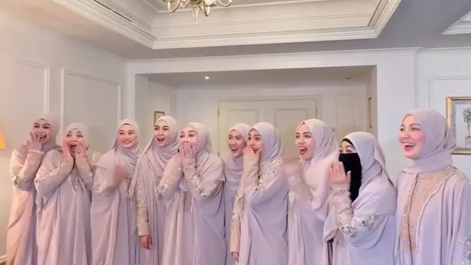 Selebritis Tanah Air Jadi Bridesmaid Pernikahan Selebgram Dara Arafah di Madinah
