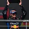 Sementara, pembalap Red Bull Racing Max Verstappen harus puas menempati posisi ketiga di F1 GP Amerika Serikat 2024. (Patrick T. Fallon/AFP)