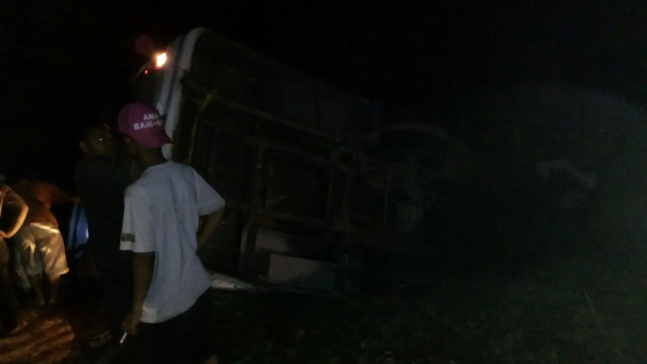 Sopir Bus Maut Jalibar Sumatera Ditahan Polisi 