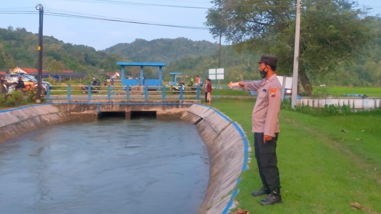 Saluran irigasi lokasi tenggelamnya santri cilik di Kebumen, Jawa Tengah. (Foto: Liputan6.com/Humas Polres Kebumen)