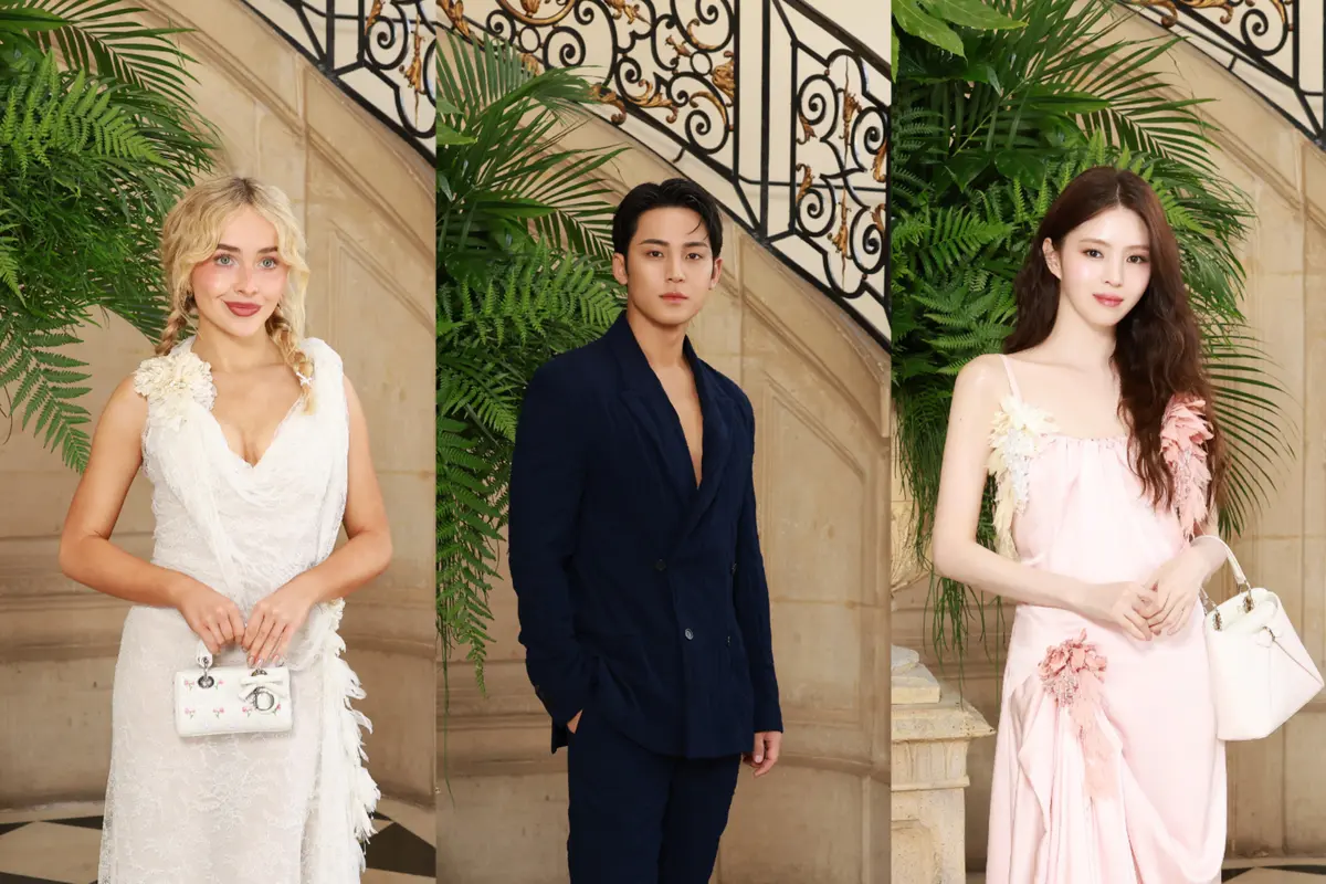 Gaya Terbaik Selebriti di Dior Haute Couture Fall/Winter 2026/2027, Han So Hee hingga MINGYU Tampil Elegan