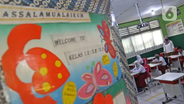 Intip Uji Coba Pembelajaran Tatap Muka di Sekolah Bekasi