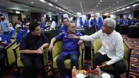 Ketua Umum PAN Zulkifli Hasan bersama Ganjar Pranowo dan Erick Thohir. (Foto: Istimewa).