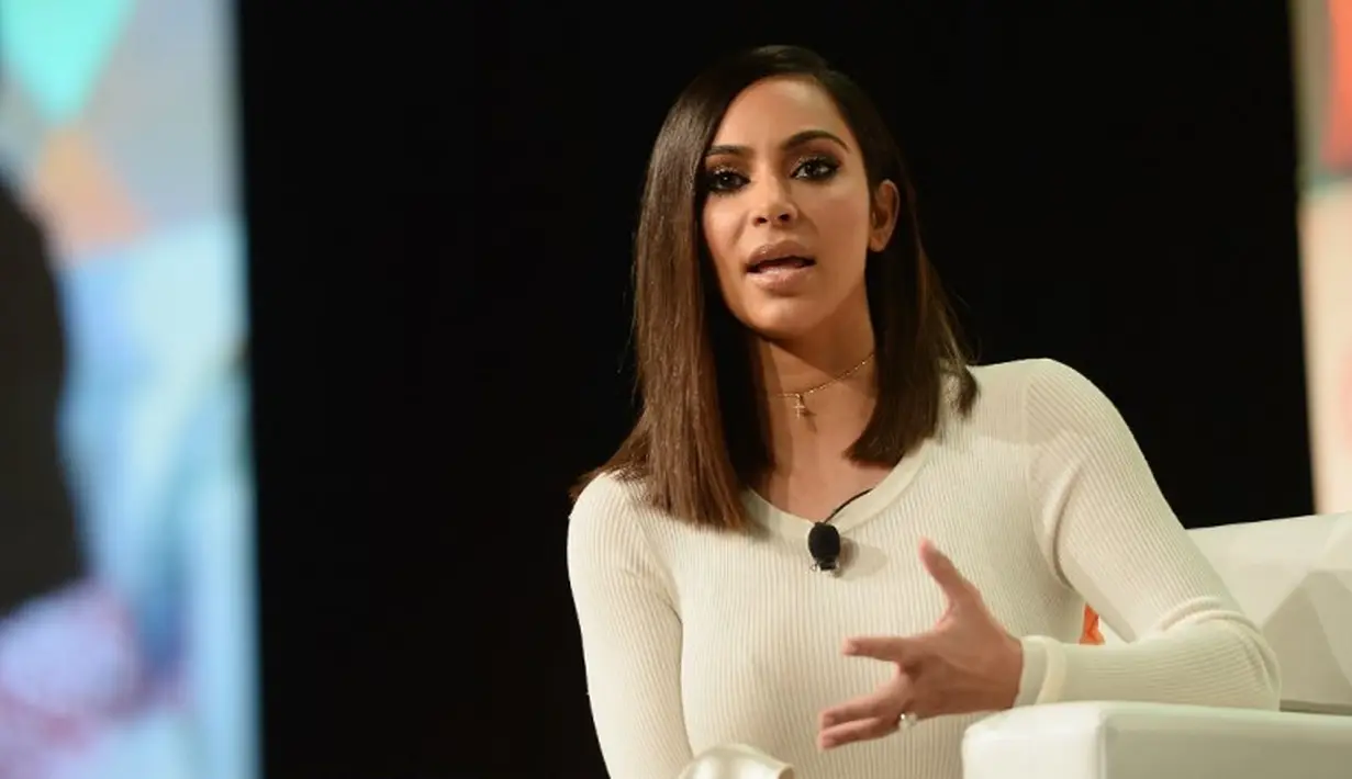 Kim telah mengumumkan bahwa anak ketiganya bernama Chicago West. (Matt Winkelmeyer/Getty Images North America/AFP)