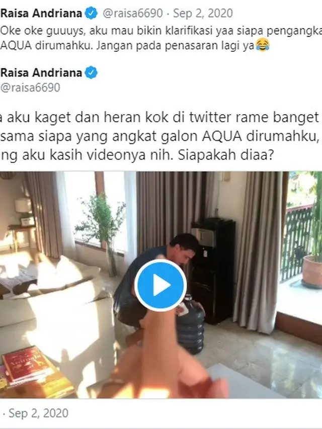 Viral video Hamish Daud angkat galon