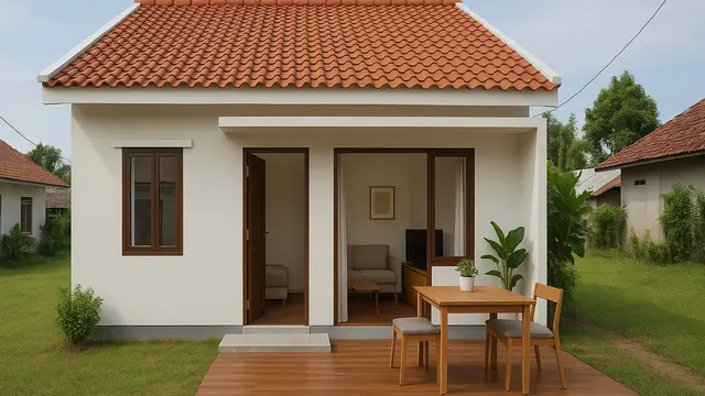 Inspirasi Rumah Bagus Sederhana dengan Lantai Kayu yang Memikat/via ChatGPT