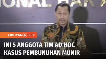 Komnas HAM membentuk Tim Ad Hoc penyelidikan pelanggaran HAM berat, dalam kasus pembunuhan Munir Said Thalib. Tim beranggotakan lima orang, salah satunya adalah Ketua Komnas HAM, Ahmad Taufan Damanik.