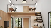 6 Inspirasi Rumah Mungil Mezzanine Tanpa Tangga Permanen: Solusi Hemat Ruang Modern