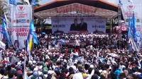 Capres Prabowo Subianto berkampanye di Ciamis, Jawa Barat. (Merdeka.com)