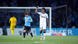 Jubilo Iwata unggul 3-0 lewat sontekan Hiroto Uemura (6') dan dua gol Ryo Germain (18', 29'). Sebelum turun minum, Erison memperkecil ketertinggalan tuan rumah pada menit ke-36, membuat skor jadi 1-3 saat jeda. (Dok. J1 League)