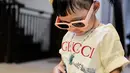 Ameena Atta mengenakan t-shirt Gucci Kids seharga Rp2,8jutaan [@attahalilintar]