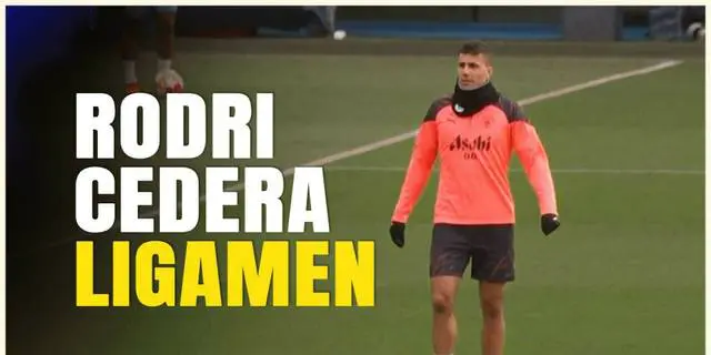 VIDEO: Cedera Ligamen, Rodri Bakal Absen Panjang Bela Manchester City