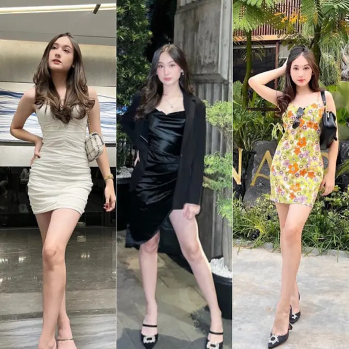 Gaya Laura Moane Kenakan Mini Dress